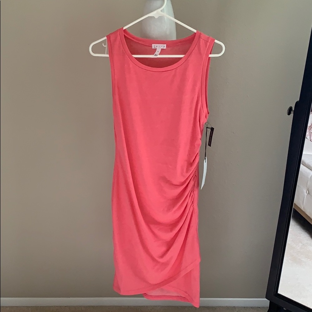 NWT Leith pink lemonade heather dress